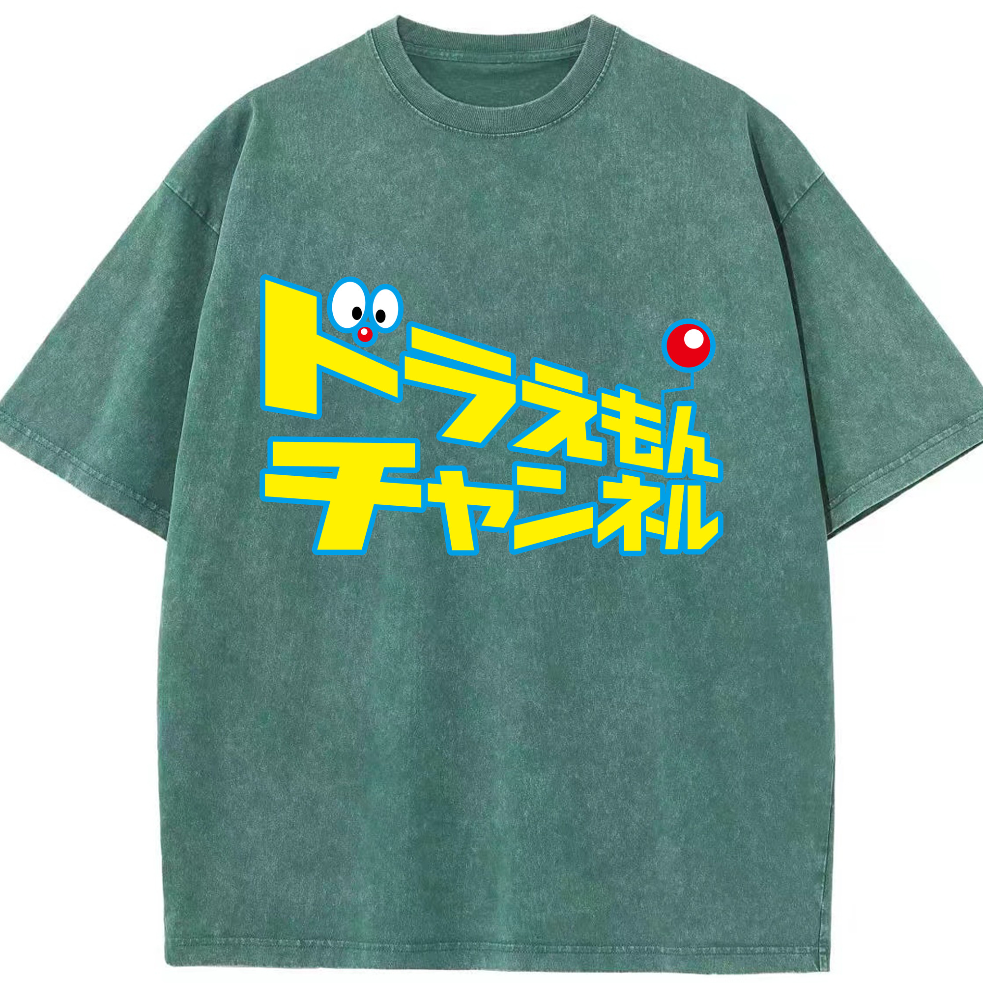 （画像用） ドラえもん Doraemon 綿100% ヴィンテージ風 半袖Tシャツ（フロントプリント）